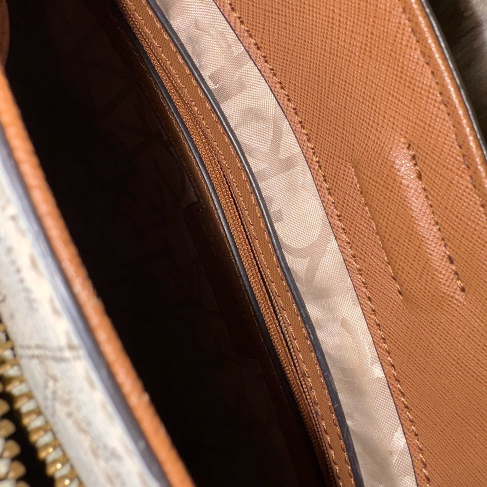 Calvin Klein Beige and Brown Crossbody Bag - Picture 9 of 9